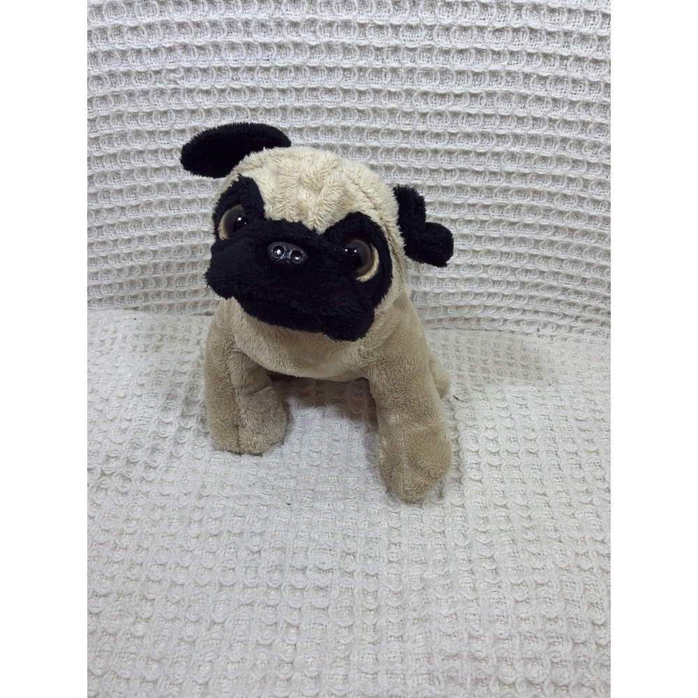 Ganz Webkinz Lil'Kinz Pug‎ Plush Stuffed Animal Toy NO Code Soft Curly Tail 6"
